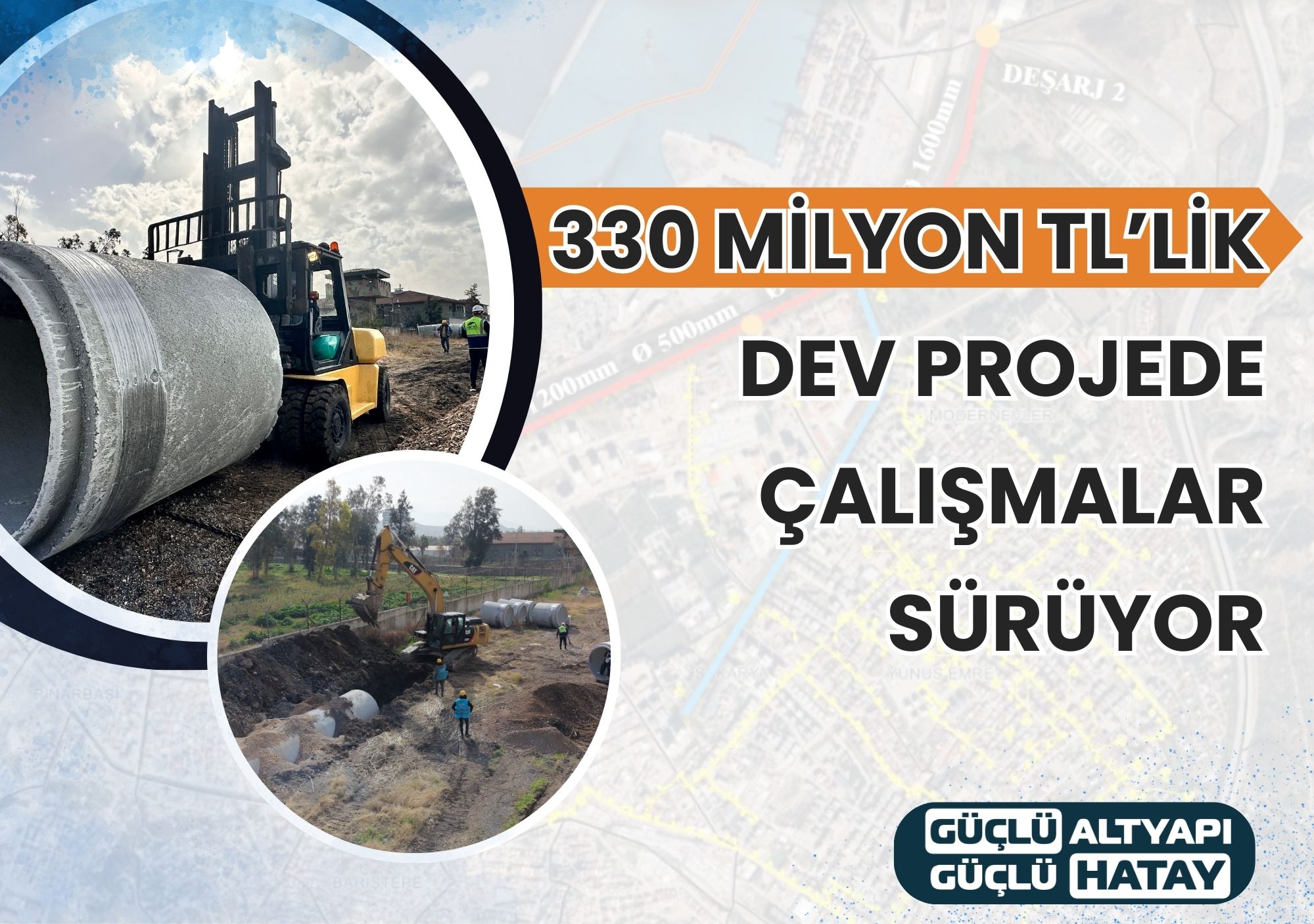 330 MİLYON TL’LİK DEV PROJEDE ÇALIŞMALAR SÜRÜYOR